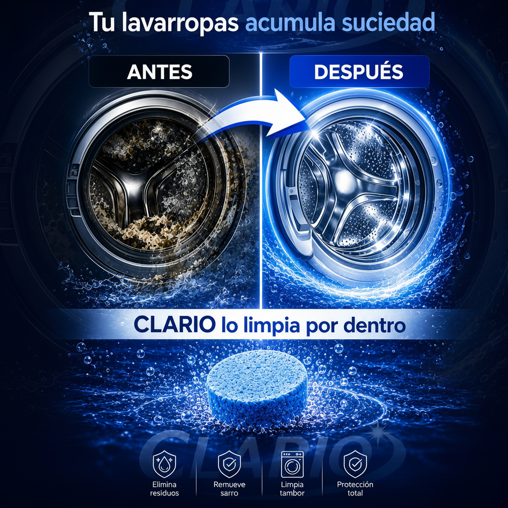 Pastillas Limpia Lavarropas en Forma de Tabletas - Desodoriza y Antibacterial