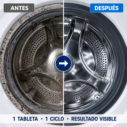 Pastillas Limpia Lavarropas en Forma de Tabletas - Desodoriza y Antibacterial