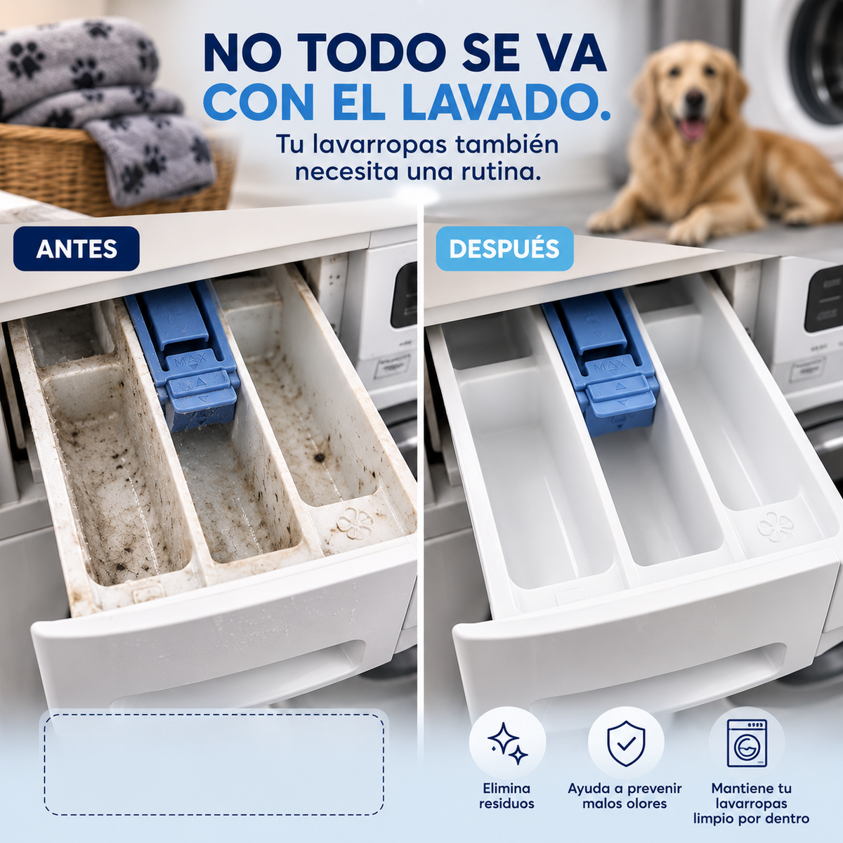 Pastillas CLARIO™ — Limpieza Profunda contra Pelos, Residuos y Malos Olores